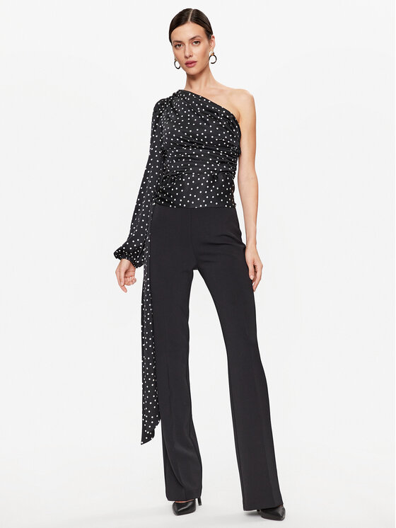 PINKO Pinko Παντελόνι υφασμάτινο Spin Pantalone 101591 A0HC Μαύρο Regular Fit