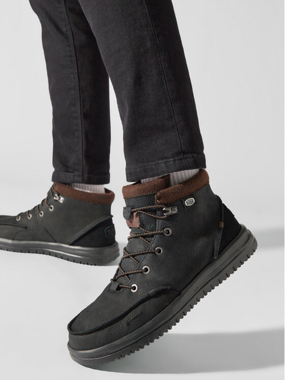 Hey Dude Hey Dude Gležnjače Bradley Boot Leather 40189-001 Crna