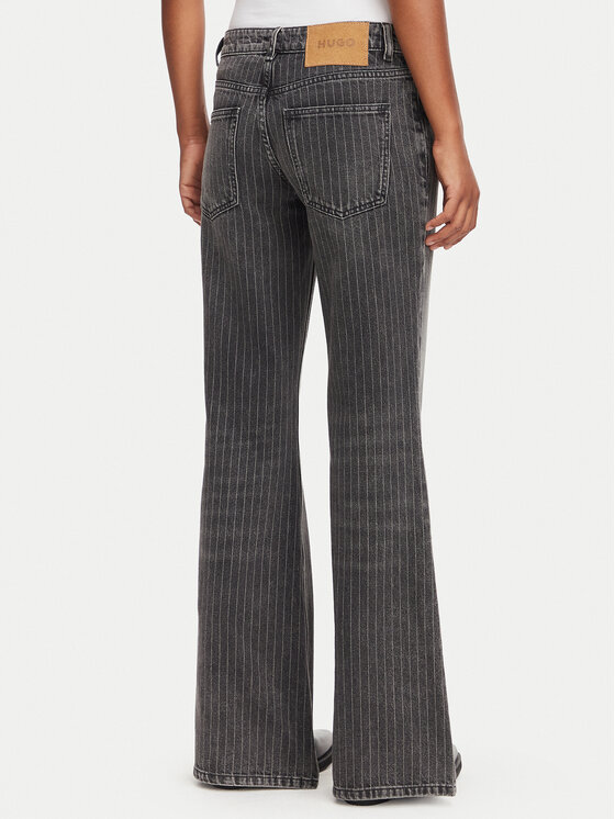 HUGO HUGO Džinsi Gelissa_3 50568482 Tumši pelēka Bootcut Fit