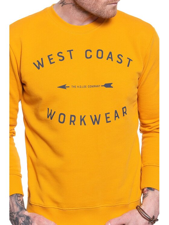 Lee Lee Felpa WORKWEAR SWS Giallo Regular Fit