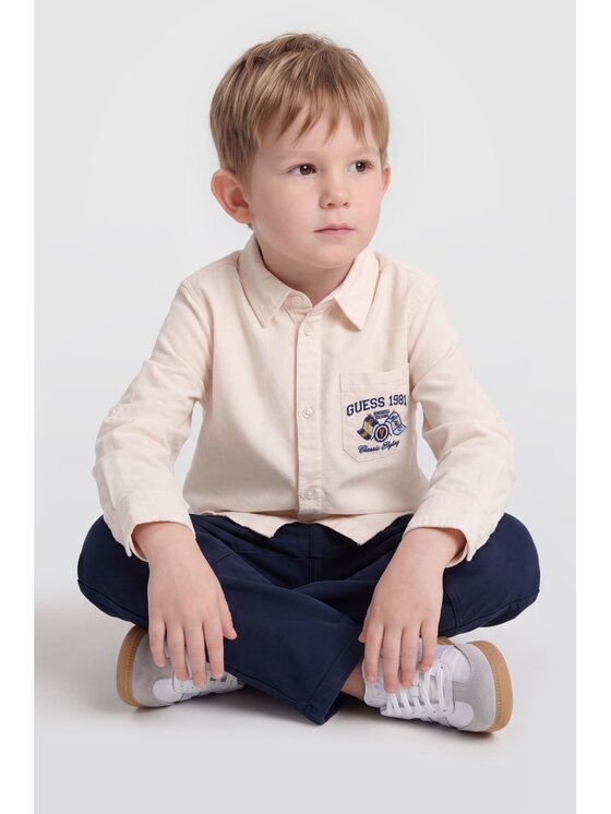 Guess Kids Guess Kids T-Shirt 185069 Biały Classic Fit