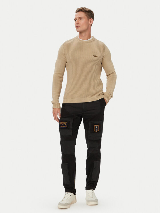 Aeronautica Militare Aeronautica Militare Cargo püksid 262PA1664UCT04241 Must Regular Fit