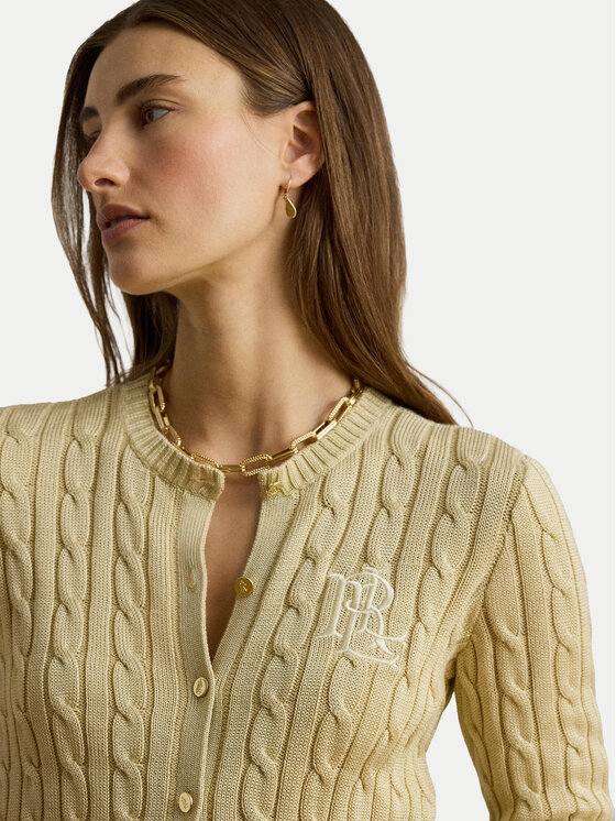 LAUREN RALPH LAUREN LAUREN RALPH LAUREN Kardigāns Cable 200P14040501 Bēšs Regular Fit