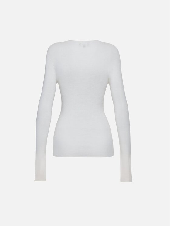 La Mania La Mania Bluzka NANCY Kremowy Basic Fit