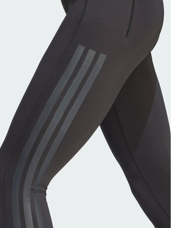 adidas adidas Legginsy Optime Workout 3-Stripes 7/8 Czarny Fitted Fit
