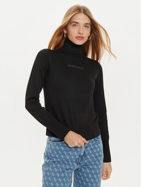 Női Garbó Guess Jeans, Méret: L, Fekete, W4BR15 Z3HO2