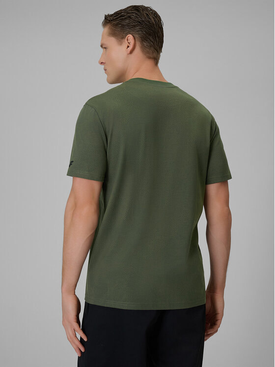4F 4F T-Shirt ESSENTIALS Khaki Regular Fit