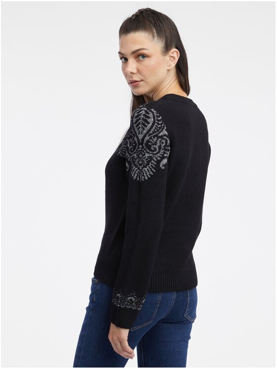 Orsay Orsay Sweter 540146660000__XS Czarny Regular Fit