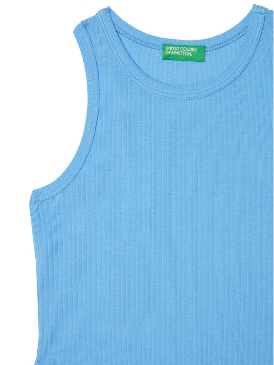 United Colors Of Benetton United Colors Of Benetton топ 31H3CH01F Син Slim Fit