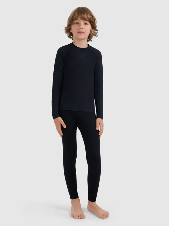 4F 4F Bielizna termoaktywna górna SKI UNDERWEAR Czarny