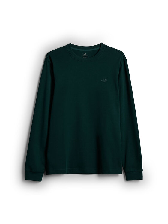 4F 4F Longsleeve casual Zielony ciemny Regular Fit