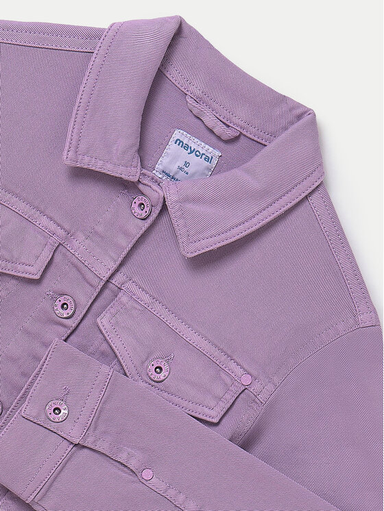 Mayoral Mayoral Τζιν μπουφάν 6406 Μωβ Regular Fit
