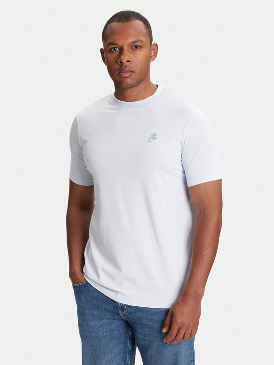 KARL LAGERFELD KARL LAGERFELD T-Shirt 755750 553221 Biały Regular Fit