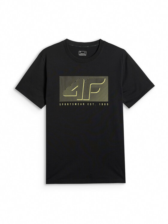 4F 4F T-Shirt COMMERCIAL 12 Czarny Regular Fit