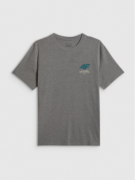 4F 4F T-shirt 4FRSS26TTSHM3990-24M Grigio Regular Fit
