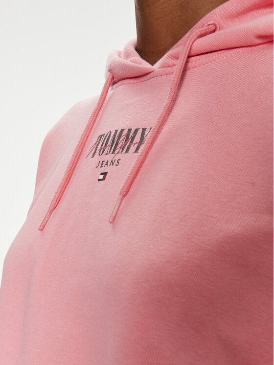 Tommy Jeans Tommy Jeans Majica dugih rukava Essential Logo DW0DW17797 Ružičasta Relaxed Fit