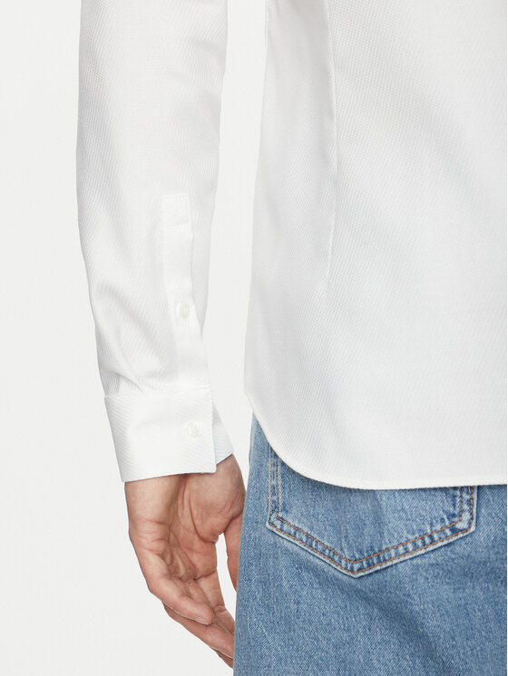 Calvin Klein Calvin Klein Cămașă K10K114316 Alb Slim Fit