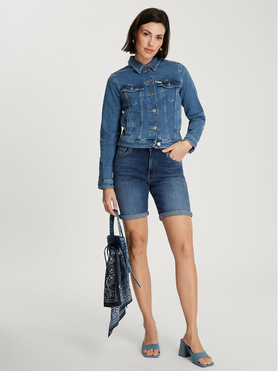 Cross Jeans Cross Jeans Szorty jeansowe A 619-010 Niebieski