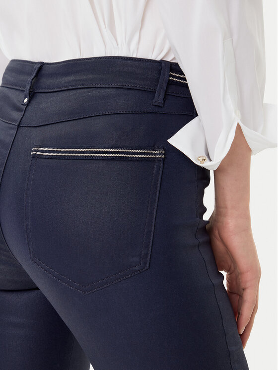 Morgan Morgan Jeans hlače 212-PALONA Mornarsko modra Slim Fit