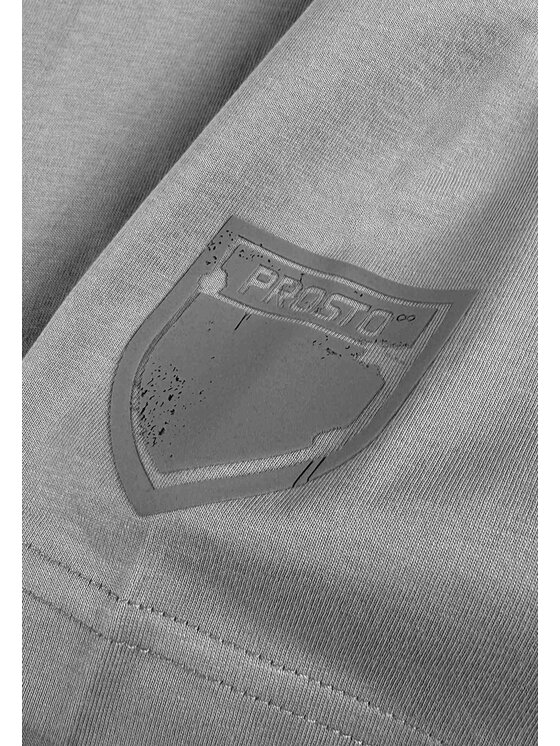 PROSTO. PROSTO. T-Shirt KL261MTEE1101-Shield Splash Szary Oversize