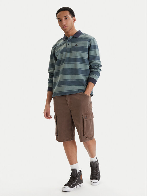 RVCA RVCA Poloshirt KSL 23A033504 Grün Regular Fit