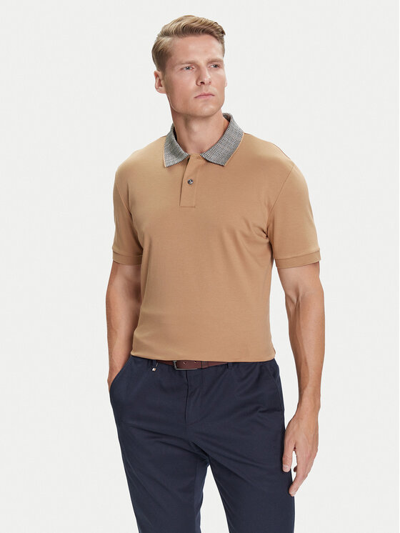 BOSS BOSS Polo H-Parlay 302 50545487 Beżowy Regular Fit