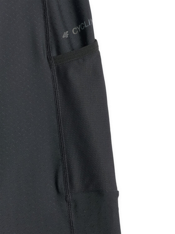 4F 4F Szorty rowerowe GET LOST FEEL FOUND Czarny Slim Fit