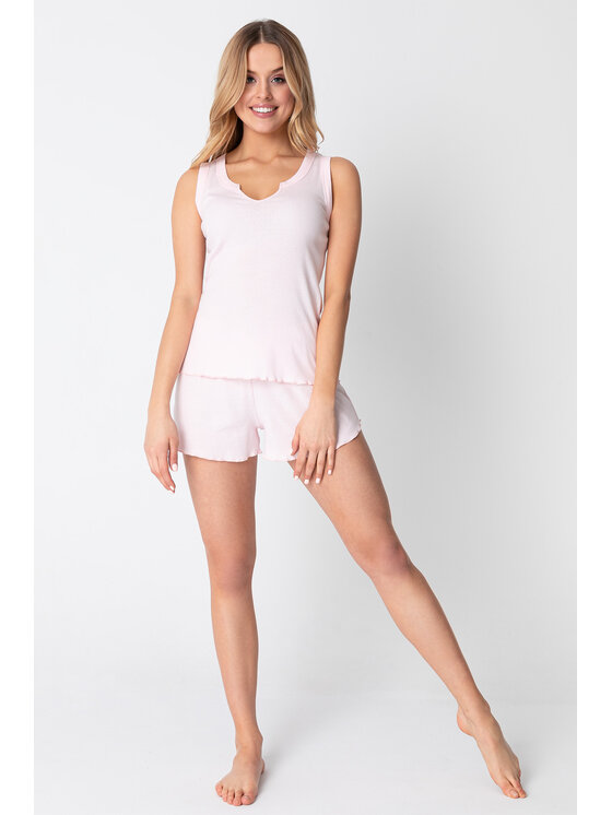 LaLupa LaLupa Piżama LA147 Różowy Comfort Fit