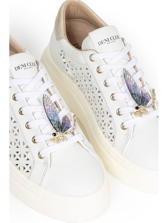 Deni Cler Milano Deni Cler Milano Sneakersy T-DC-B610-F2-77-10-1 Biały