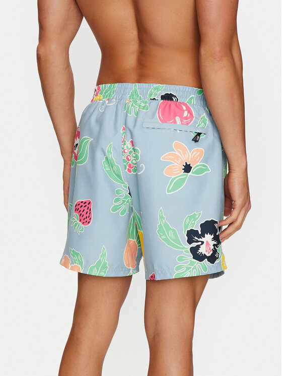 Vans Vans Pantaloni scurți pentru înot Primary Print Elastic Boardshort VN0008KU Albastru Regular Fit