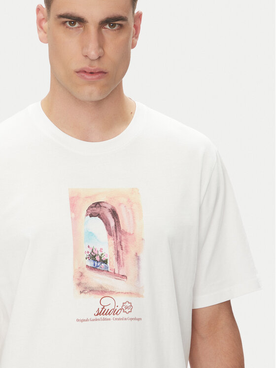 Jack&Jones Jack&Jones T-shirt Hydra 12277248 Bijela Relaxed Fit