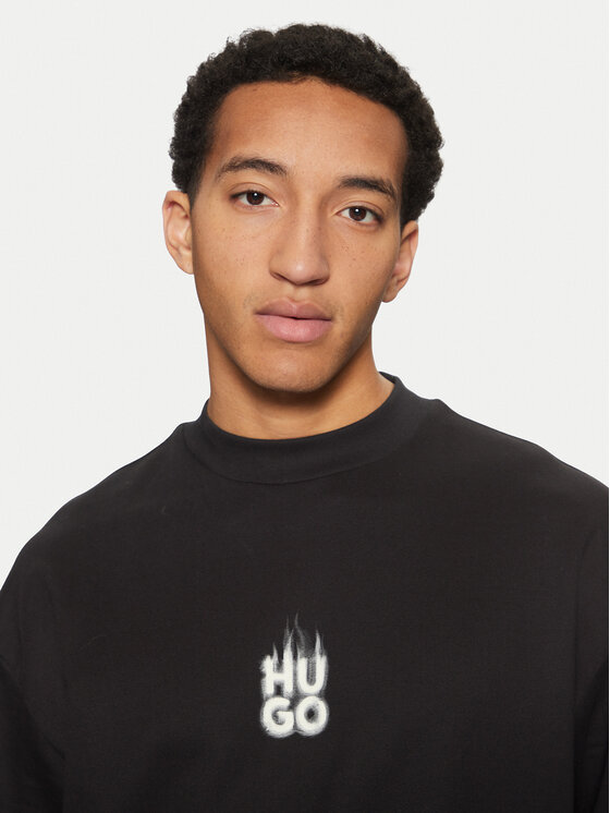 HUGO HUGO Sweatshirt Durungu 50530427 Schwarz Relaxed Fit