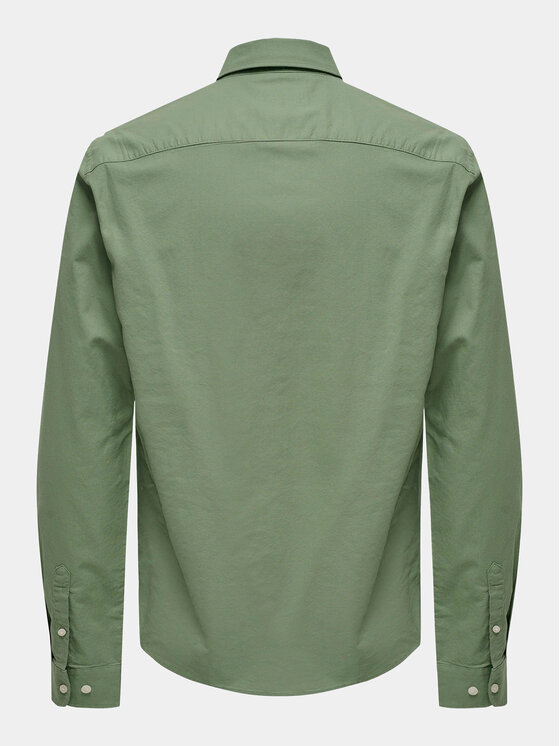 Only & Sons Only & Sons Košulja Neil 22019669 Zelena Slim Fit
