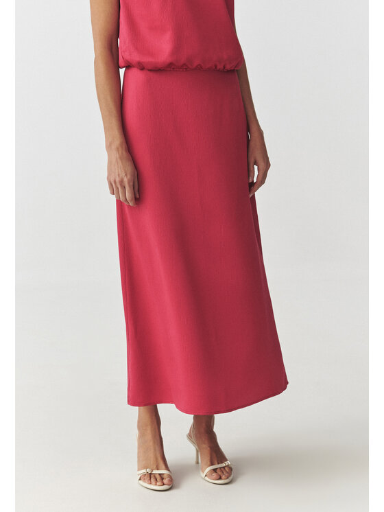 TATUUM TATUUM Spódnica maxi LEJA Czerwony Close Fit