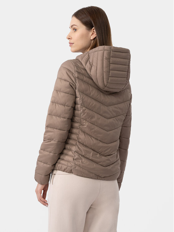 4F 4F Prechodná bunda 4FAW23TDJAF225 Hnedá Slim Fit