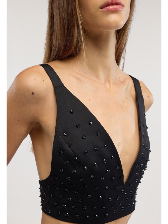 Trussardi Trussardi Top D006A000427N033 Czarny Slim Fit