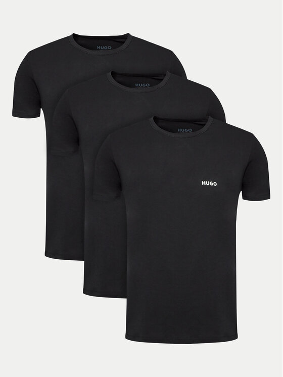 HUGO Hugo Набір з 3 футболок 50480088 Чорний Regular Fit