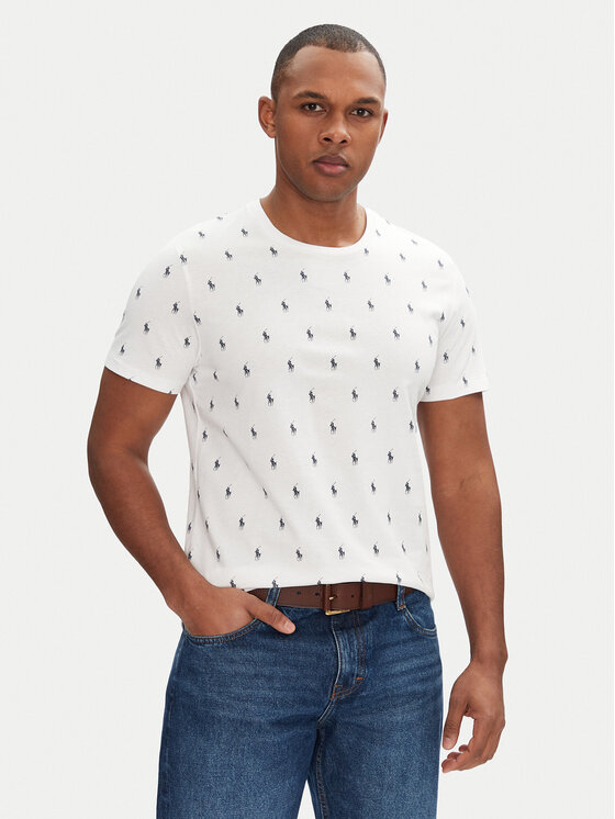 Polo Ralph Lauren Tričko 714899612001 Biela Regular Fit