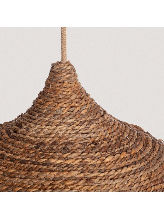MIAhome MIAhome Lampa wisząca rattanowa naturalna Iluzza Ø40 Brązowy