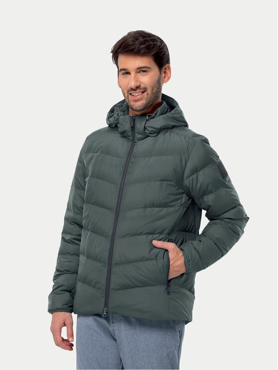 Jack Wolfskin Puhovka Colonius Jkt 1207431 Zelena Regular Fit