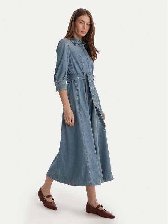 Marella Marella Džínsové šaty Giambo 2613221024 Modrá Regular Fit