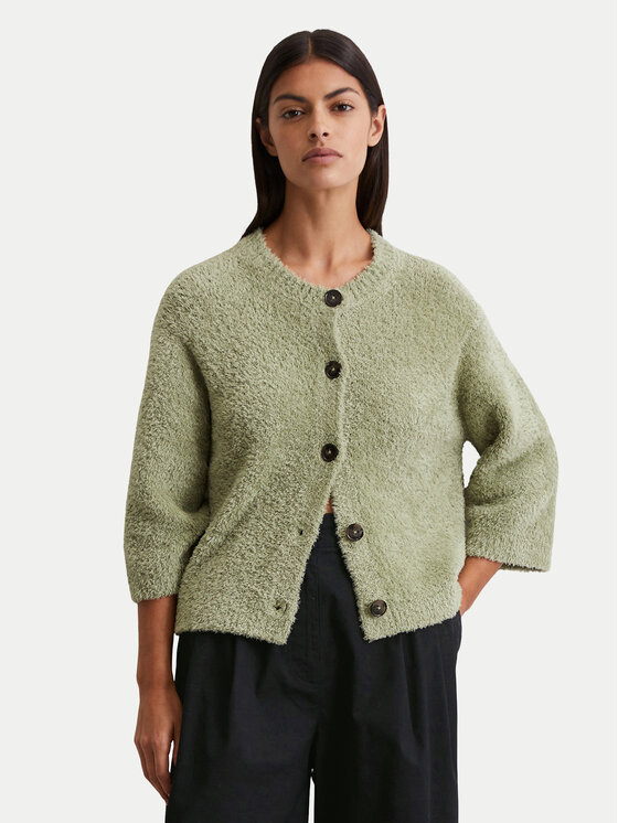 Marc O'Polo Marc O'Polo Kardigán 506 6045 61059 Zöld Relaxed Fit