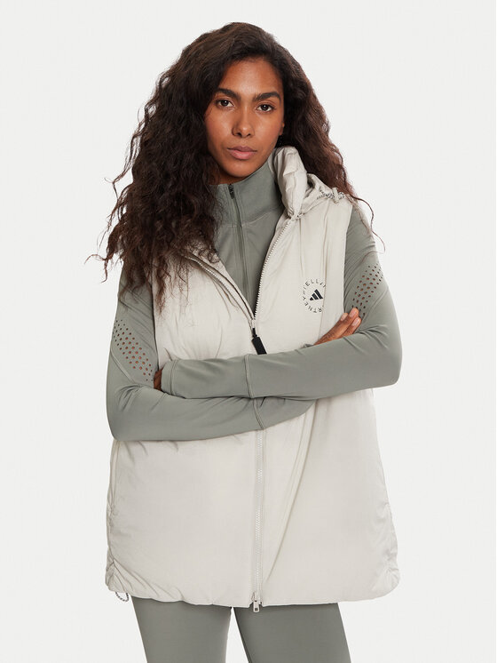 adidas by Stella McCartney adidas by Stella McCartney Αμάνικο Μπουφάν JM3673 Γκρι Loose Fit