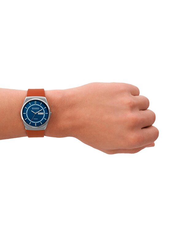 Skagen Skagen Zegarek Melbye Titanium SKW6906 Brązowy