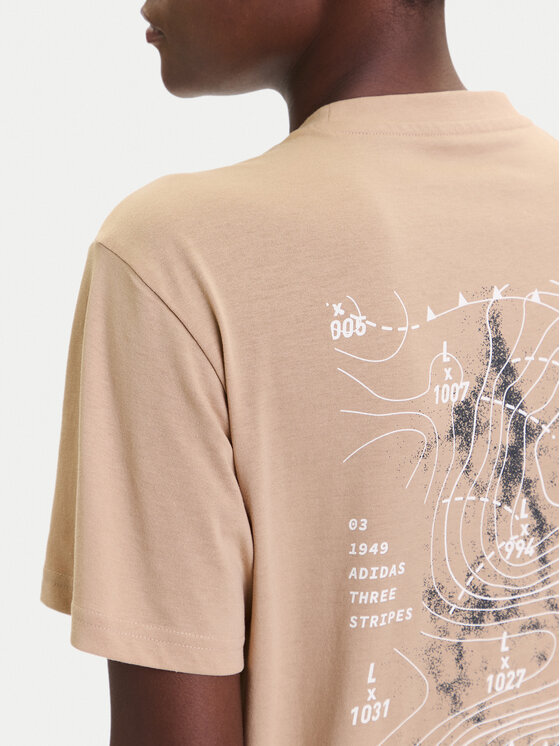 adidas adidas T-shirt City Tech Summer Graphic JV8600 Bež Regular Fit