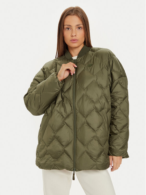New Balance New Balance Geacă din puf WJ43503 Verde Loose Fit