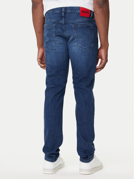 HUGO HUGO Jeans hlače 50542689 Mornarsko modra Slim Fit