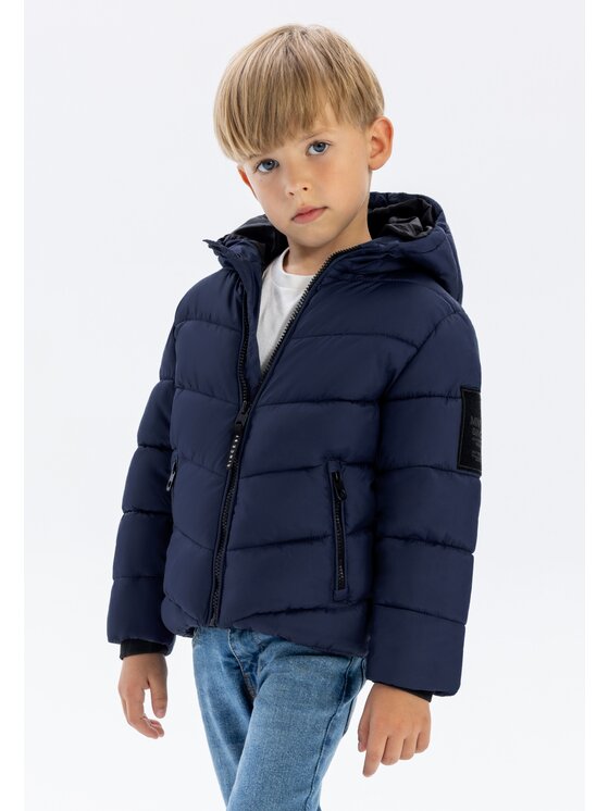 Kurtka zimowa, rozmiar 116/122, Granatowy, 19coat49