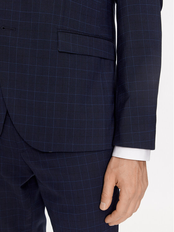 Hugo Hugo Oblek Arti/Hesten232X 50496660 Tmavomodrá Extra Slim Fit