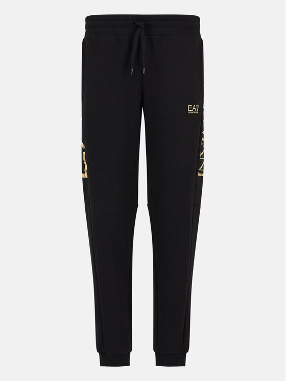 EA7 Emporio Armani EA7 Emporio Armani Kalhoty z materiálu 6RPP96 PJHLZ 0208 Černá Regular Fit